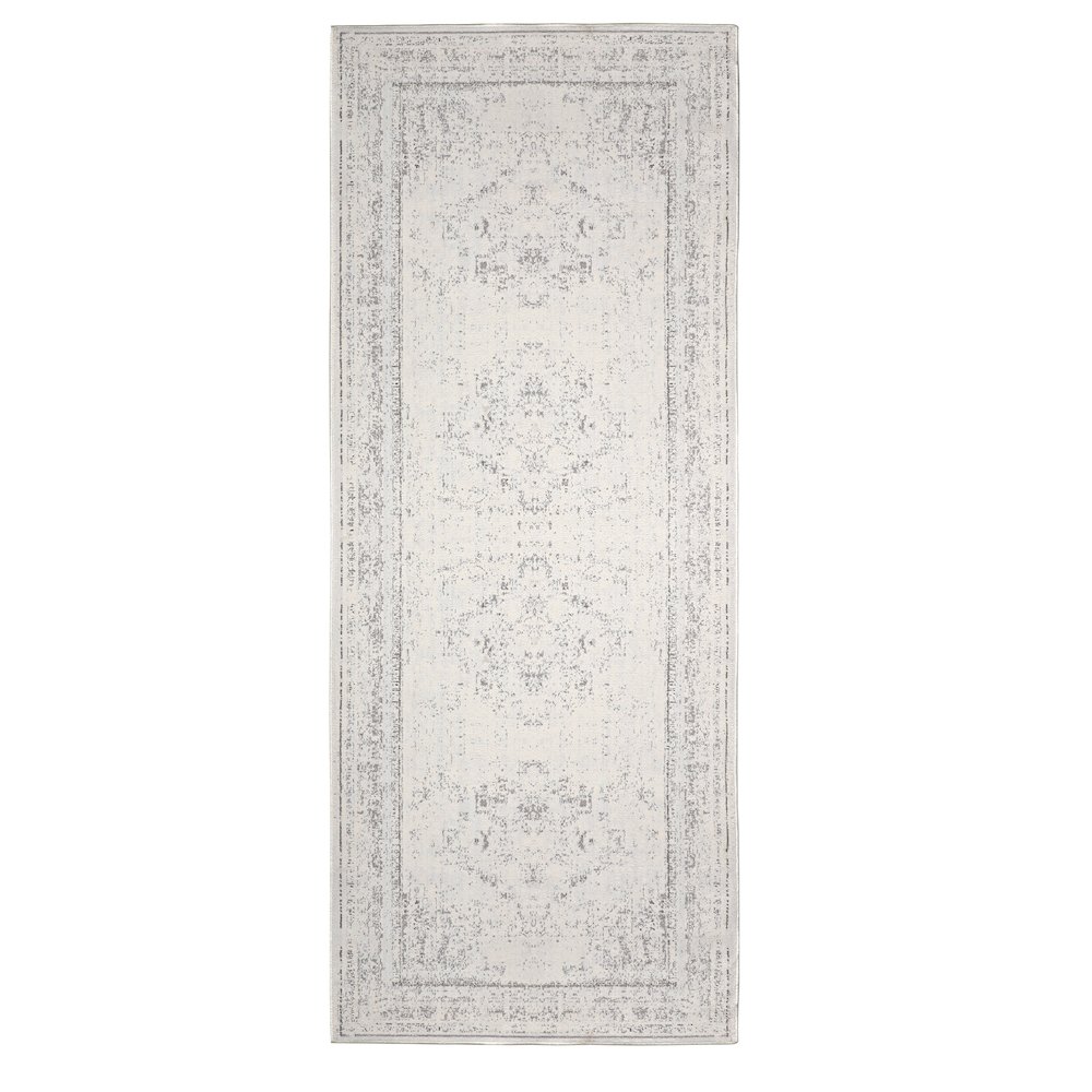 Aria Durable Performance Area Rug Indoor in Gray, 2' x 5'. Picture 1