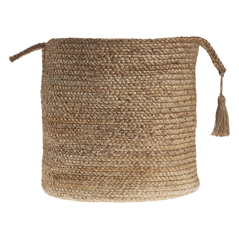 Baskets Jute Indoor Basket in Tan, 17" x 17" x 17". Picture 1