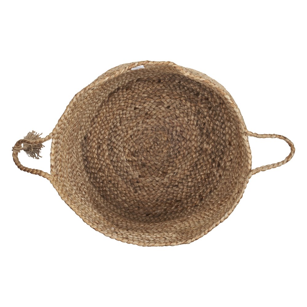 Baskets Jute Indoor Basket in Tan, 17" x 17" x 17". Picture 5