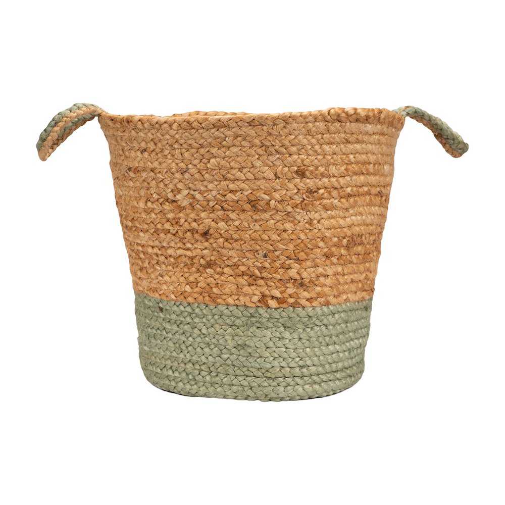 Baskets Jute Indoor Basket in Tan, 17" x 17" x 15". Picture 1