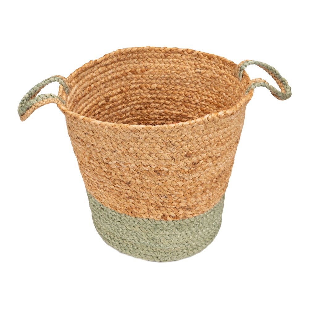 Baskets Jute Indoor Basket in Tan, 17" x 17" x 15". Picture 5