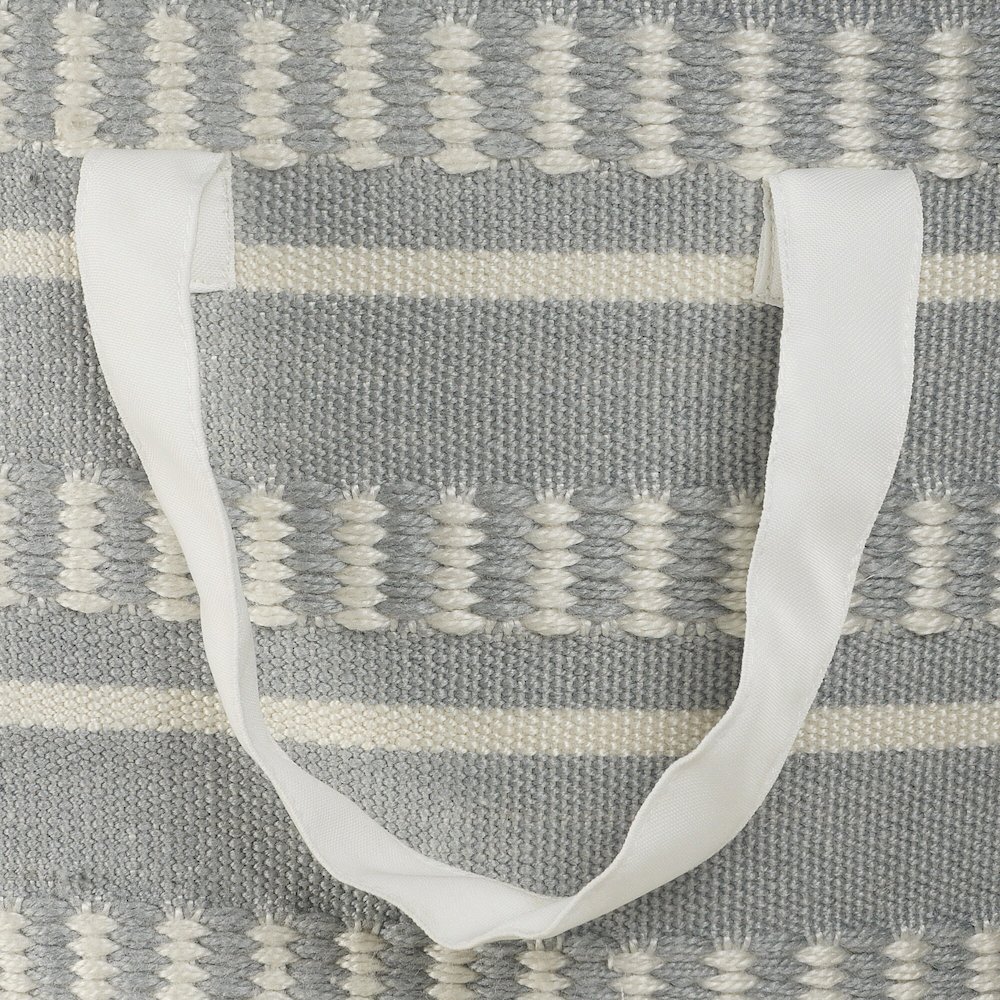 Outdoor Basket Durable Performance Outdoor Basket in Blue/White, 21" x 21" x 21". Picture 3