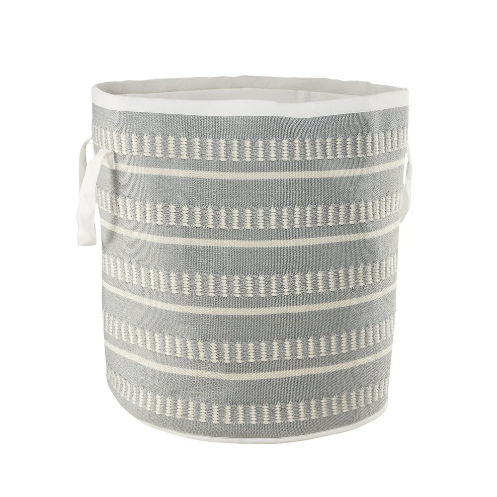 Outdoor Basket Durable Performance Outdoor Basket in Blue/White, 21" x 21" x 21". Picture 9