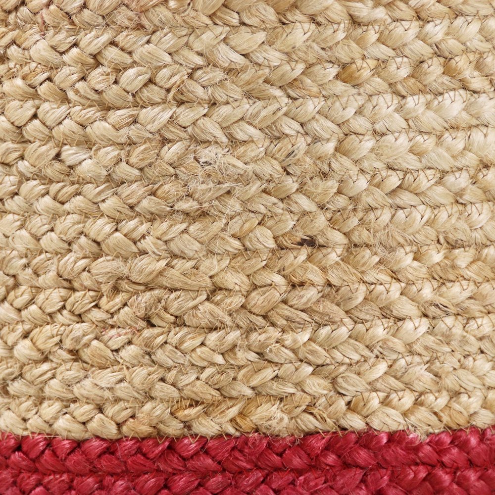 Baskets Jute Indoor Basket in Tan/Red, 17" x 17" x 17". Picture 6