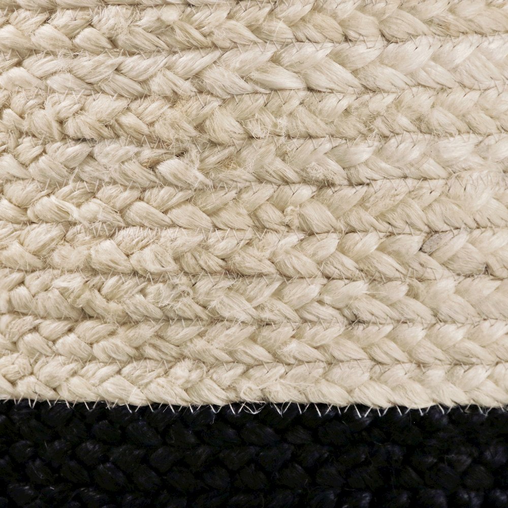 Baskets Jute Indoor Basket in White/Black, 17" x 17" x 17". Picture 5