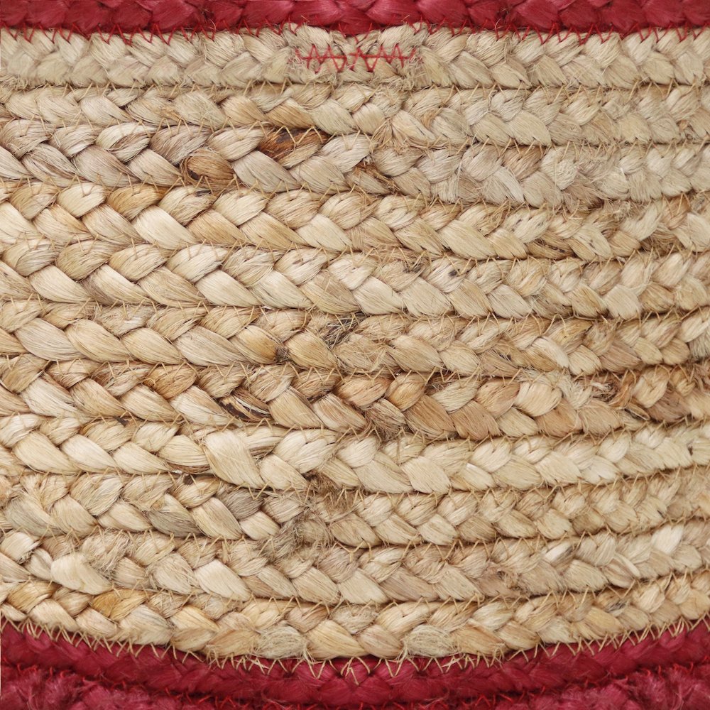 Baskets Jute Indoor Basket in Tan/Red,  17" x 17" x 17". Picture 6