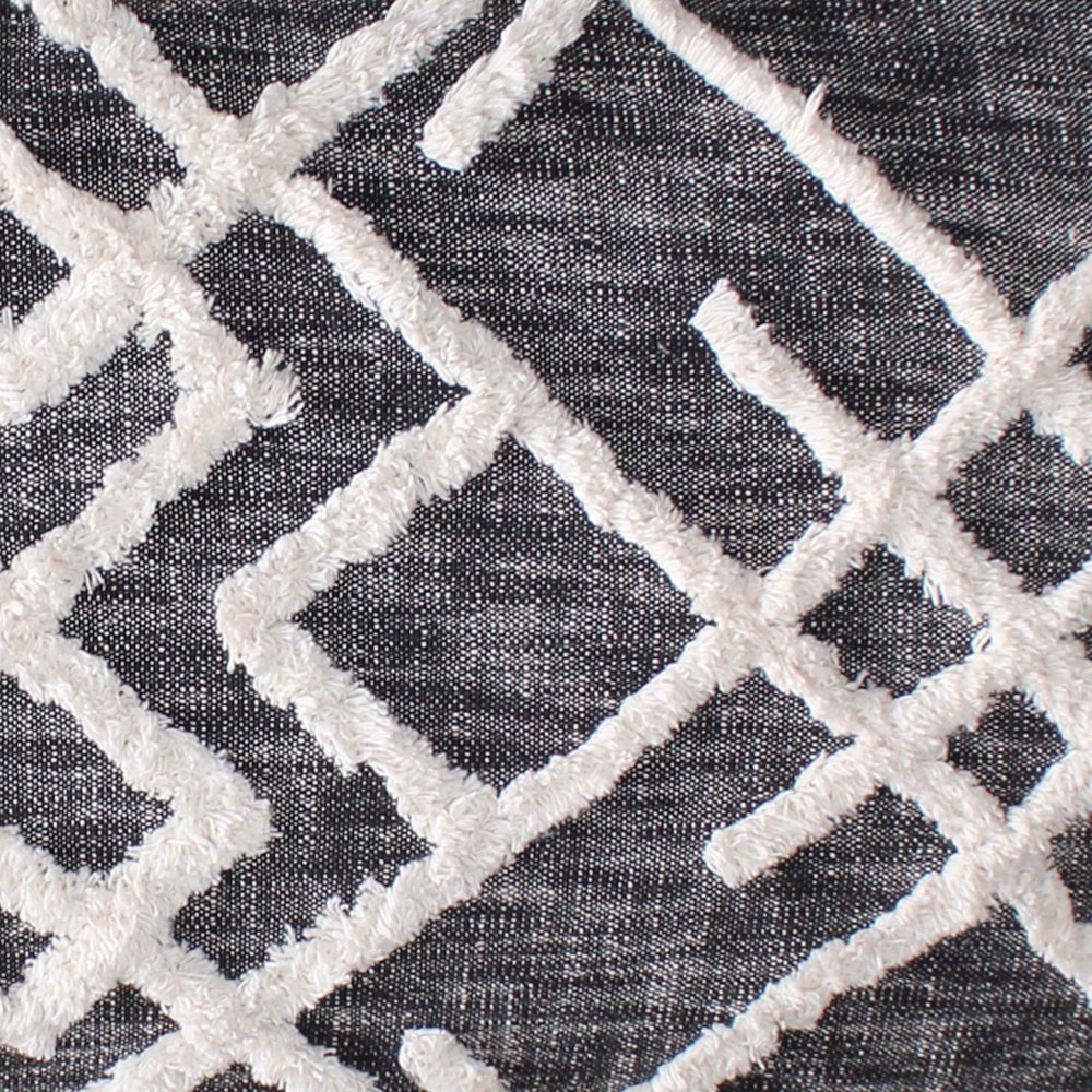 Alexei Accent Bench Painted Black Finish in Black/White, 47" L x 16" W x 18" H. Picture 6