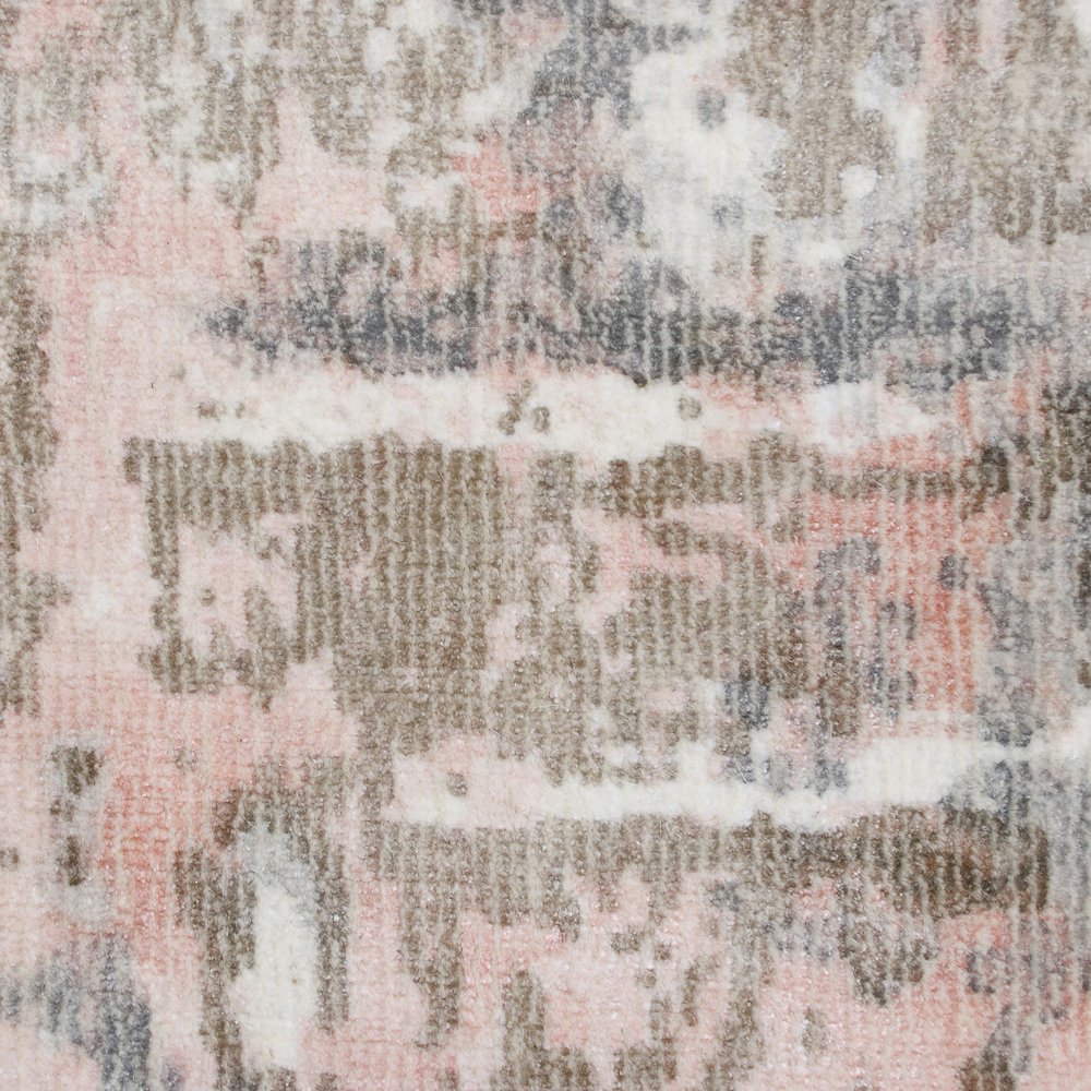 Calypso Viscose Blend Area Rug Indoor in Gray/Pink, 2' x 3'. Picture 7