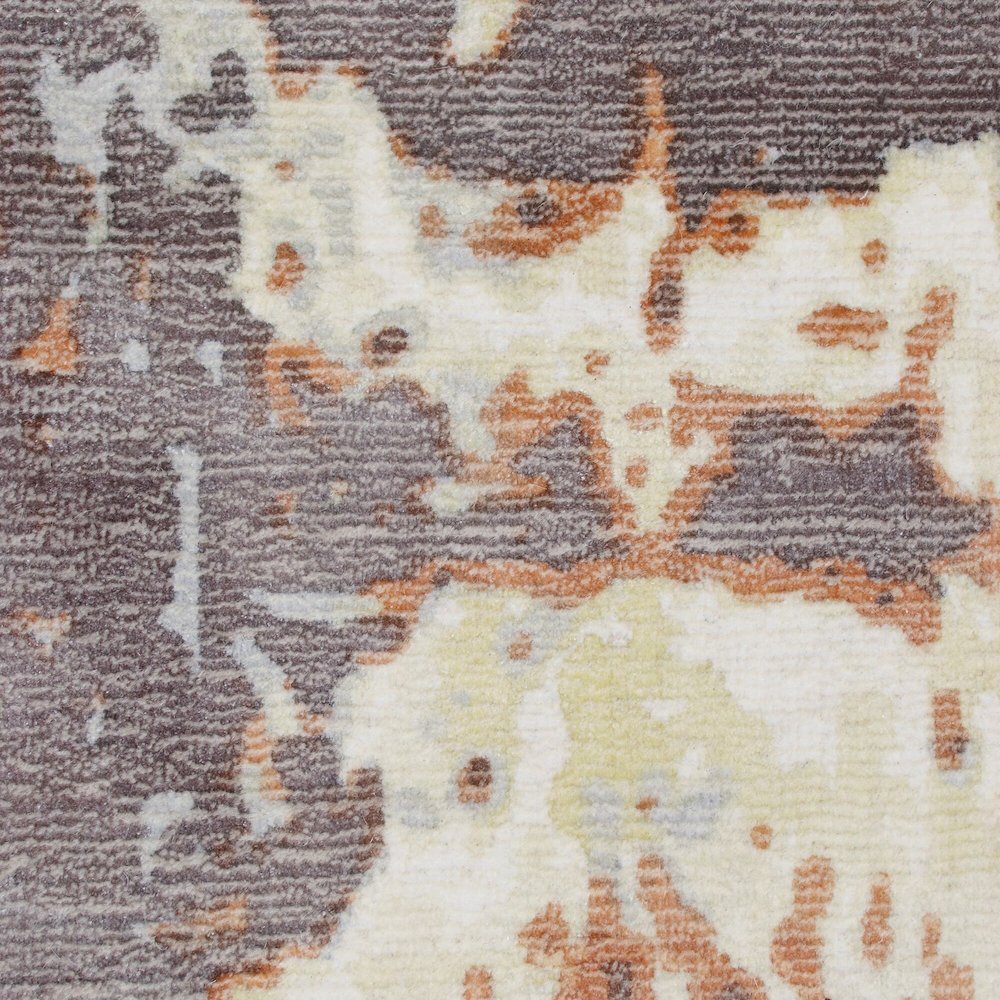 Calypso Viscose Blend Area Rug Indoor in Brown/Gray, 2' x 3'. Picture 6
