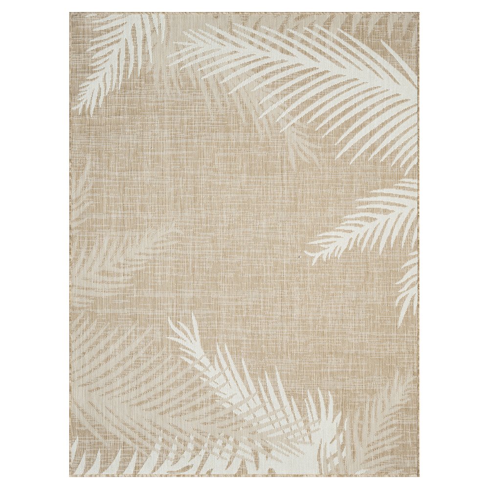Captiva Durable Performance Area Rug Outdoor in Beige/Ivory, 5' x 7'. Picture 1