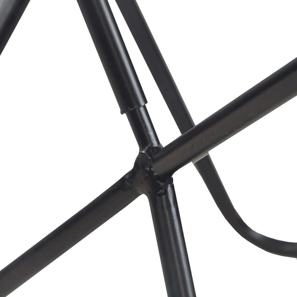 Hugh Iron Chair in Blue/Cream, 35" L x 30" W x 30" H. Picture 10