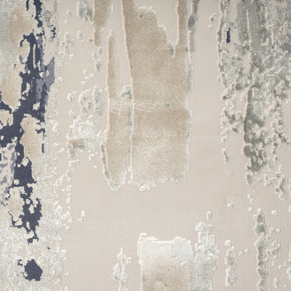 Cheshire Viscose Blend Area Rug Indoor in Blue/Gray, 2' x 7'. Picture 7