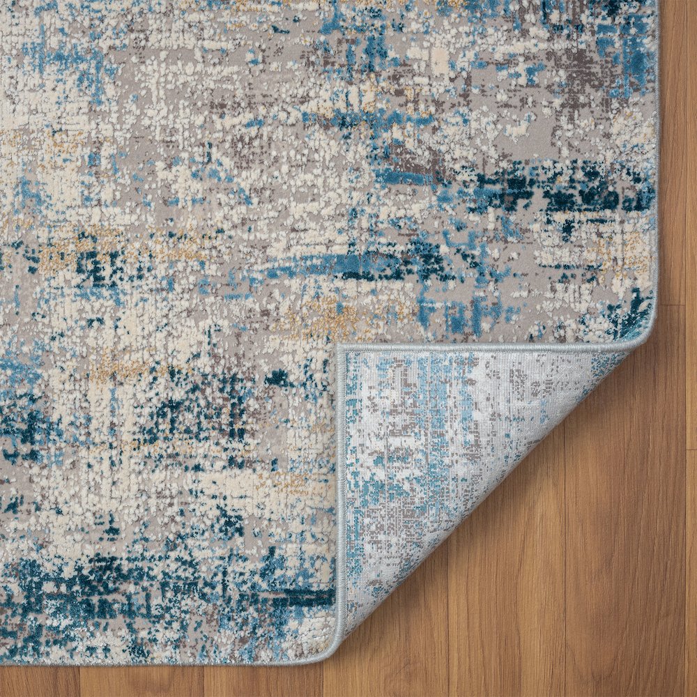Cheshire Viscose Blend Area Rug Indoor in Gray/Blue, 2' x 3'. Picture 6