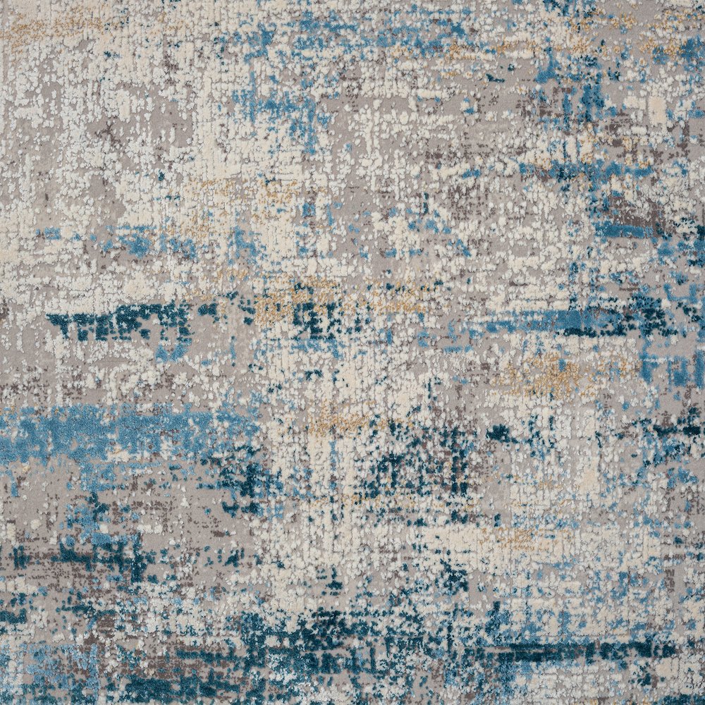 Cheshire Viscose Blend Area Rug Indoor in Gray/Blue, 2' x 3'. Picture 7