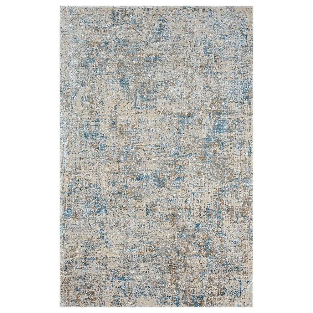 Cheshire Viscose Blend Area Rug Indoor in Blue/Gray, 2' x 3'. Picture 1