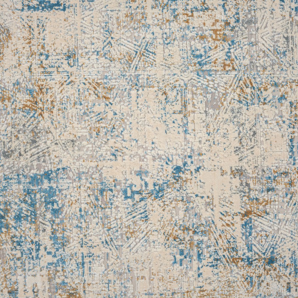 Cheshire Viscose Blend Area Rug Indoor in Blue/Gray, 2' x 3'. Picture 7