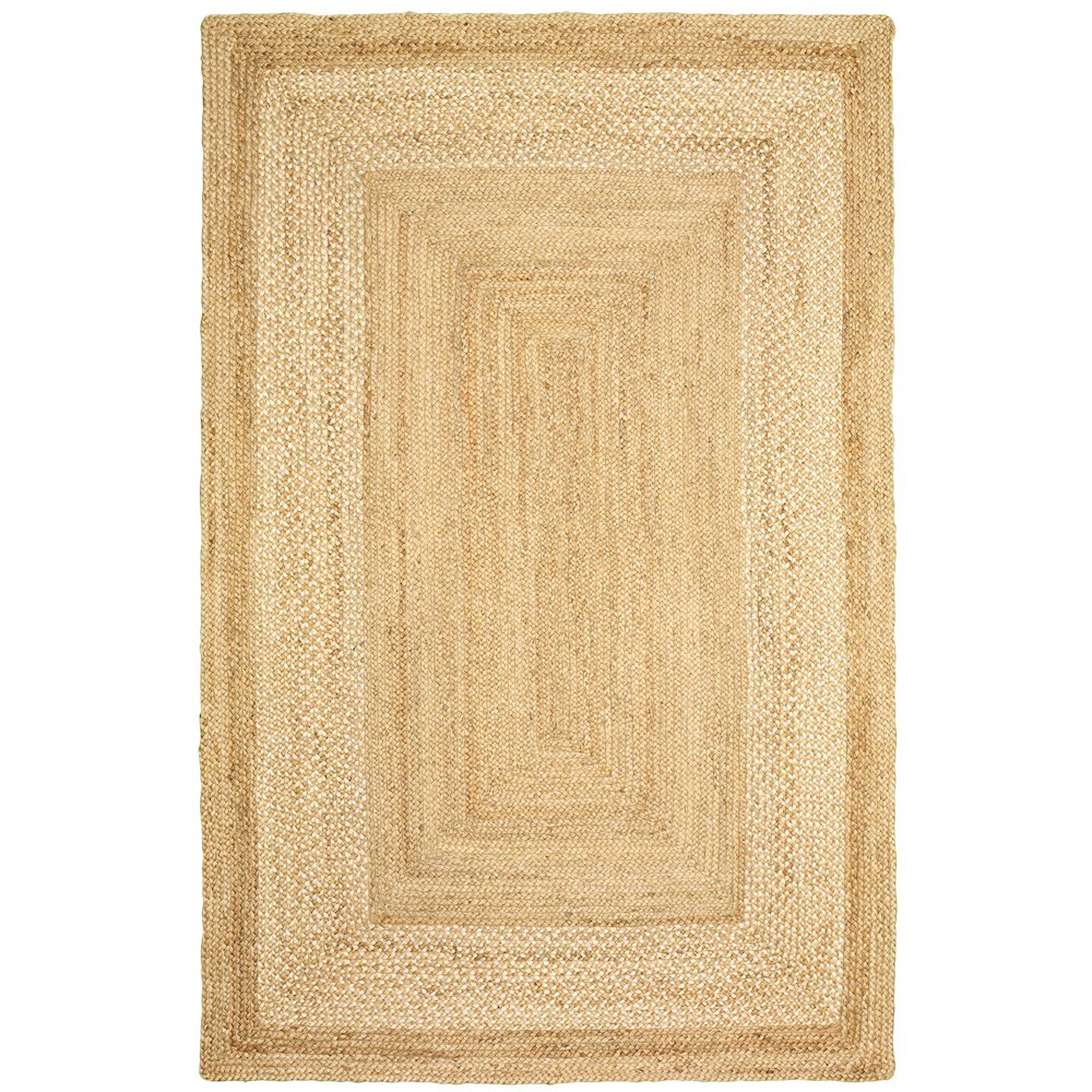 Classic Jute Jute Area Rug Indoor in Tan, 3'6" x 5'6". Picture 1