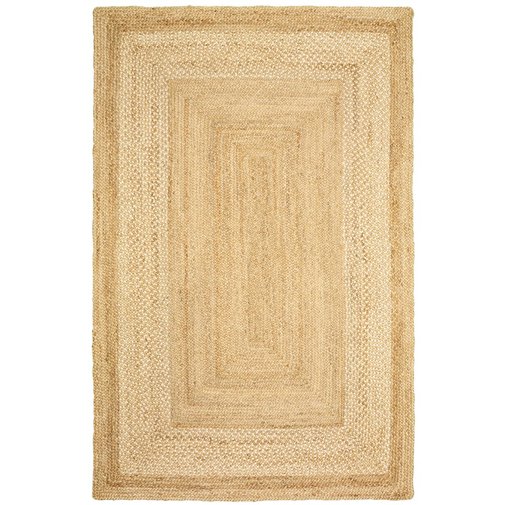 Classic Jute Jute Area Rug Indoor in Tan, 7'9" x 9'9". Picture 1