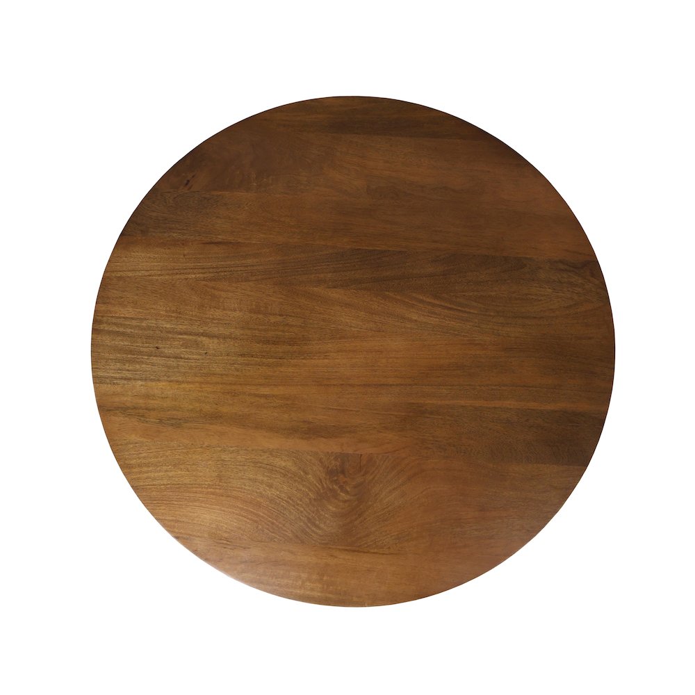 Cayman Coffee Table Brown Finish in Brown, 36" Diameter x 18" H. Picture 5