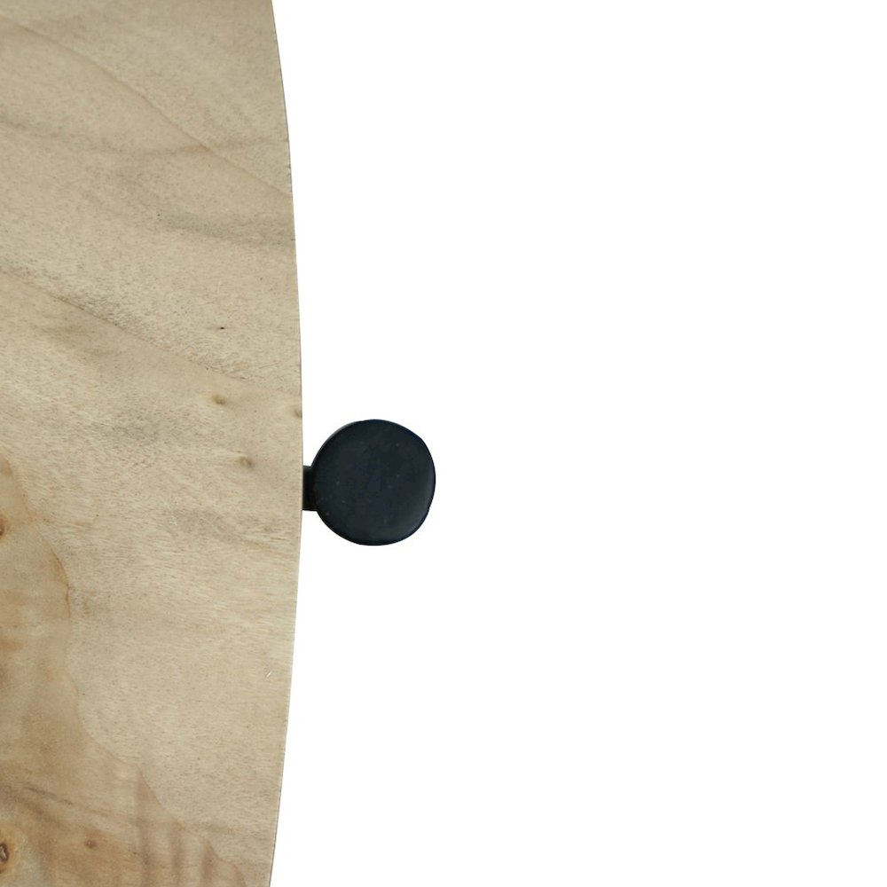 Summerfield Coffee Table Burl Wood Finish in Yellow/Brass, 36" Diameter x 18" H. Picture 5