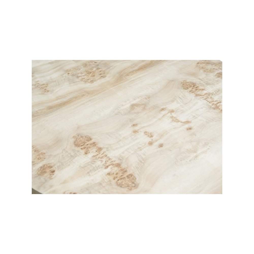 Summerfield Coffee Table Burl Wood Finish in Yellow/Brass, 36" Diameter x 18" H. Picture 6