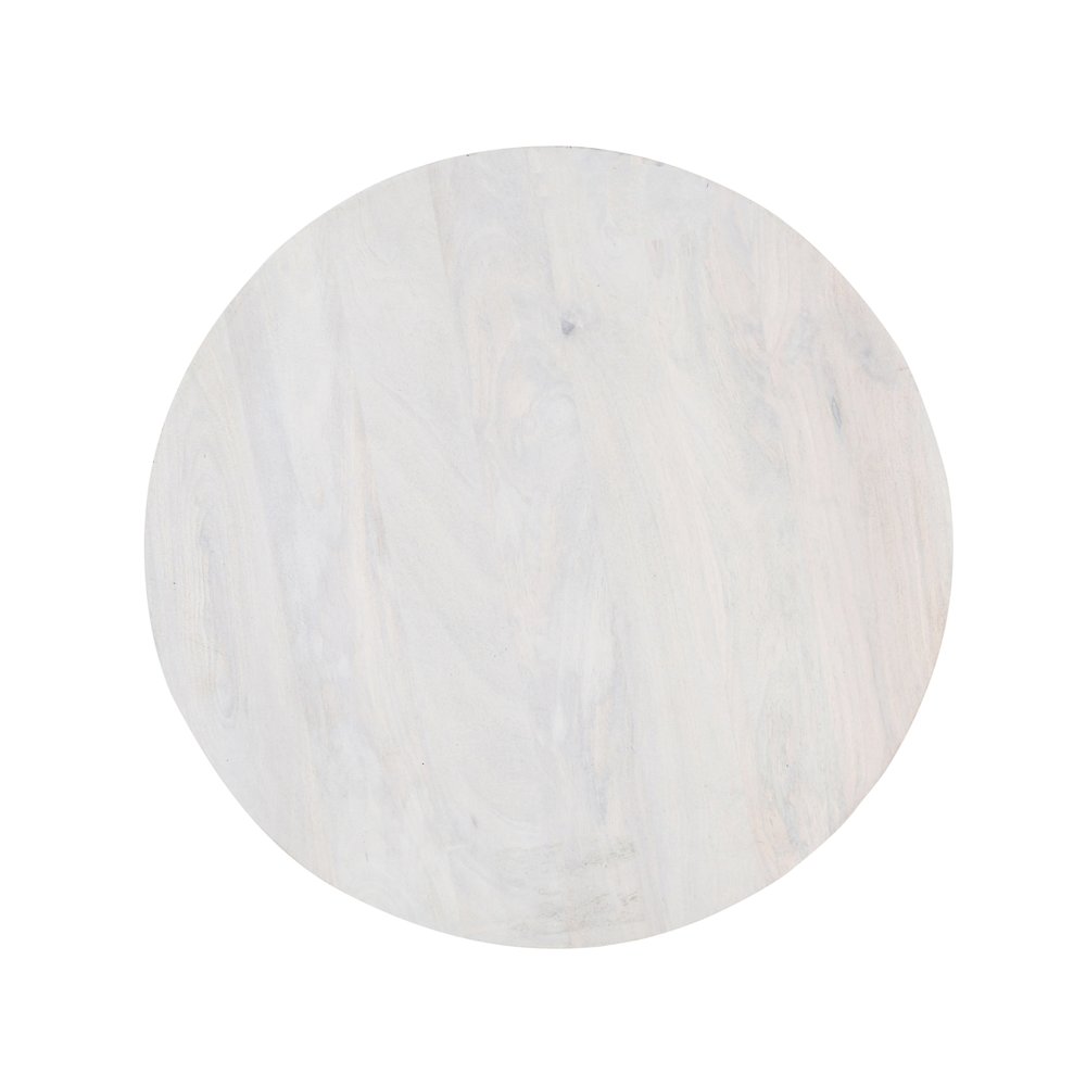 Wyeth Coffee Table White Wash Finish in White, 36" Diameter x 18" H. Picture 5