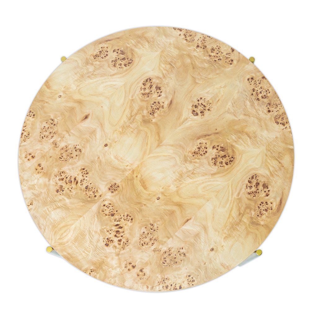 Summerfield Coffee Table in Brown/Gold, 36" Diameter x 18" H. Picture 5