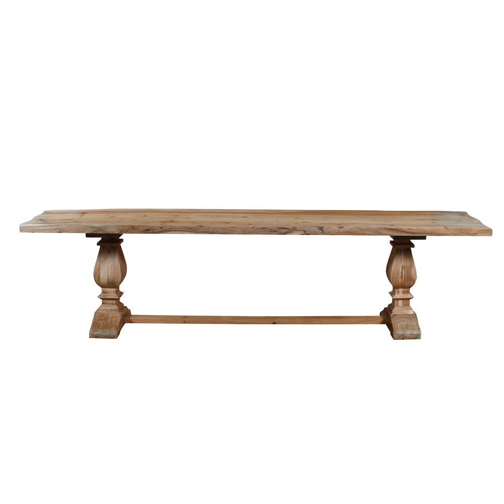 Finley Dining Bench Natural Finish in Natural/Natural, 72" W x 16" D x 18" H. Picture 1