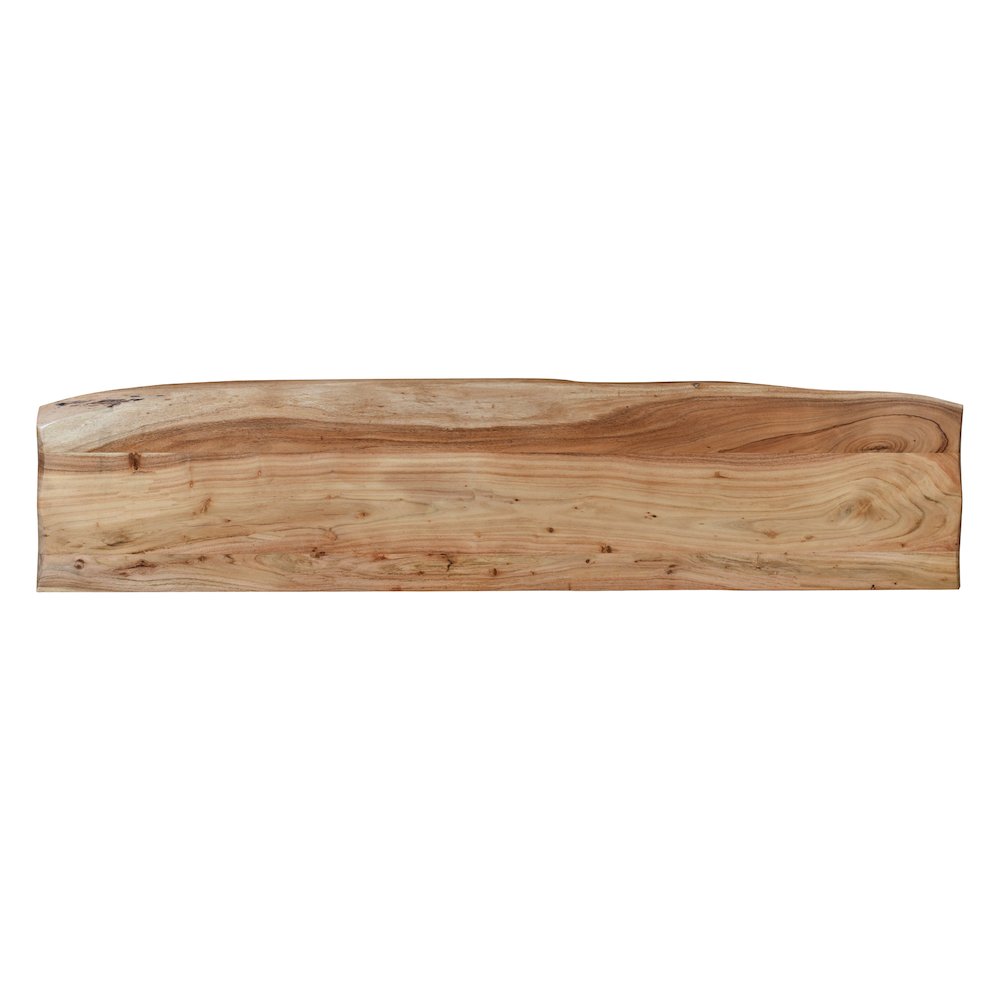 Finley Dining Bench Natural Finish in Natural/Natural, 72" W x 16" D x 18" H. Picture 5