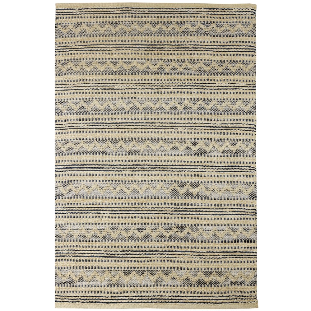 Earth Jute Blend Area Rug Indoor in Ivory/Blue, 7'9" x 9'9". Picture 1