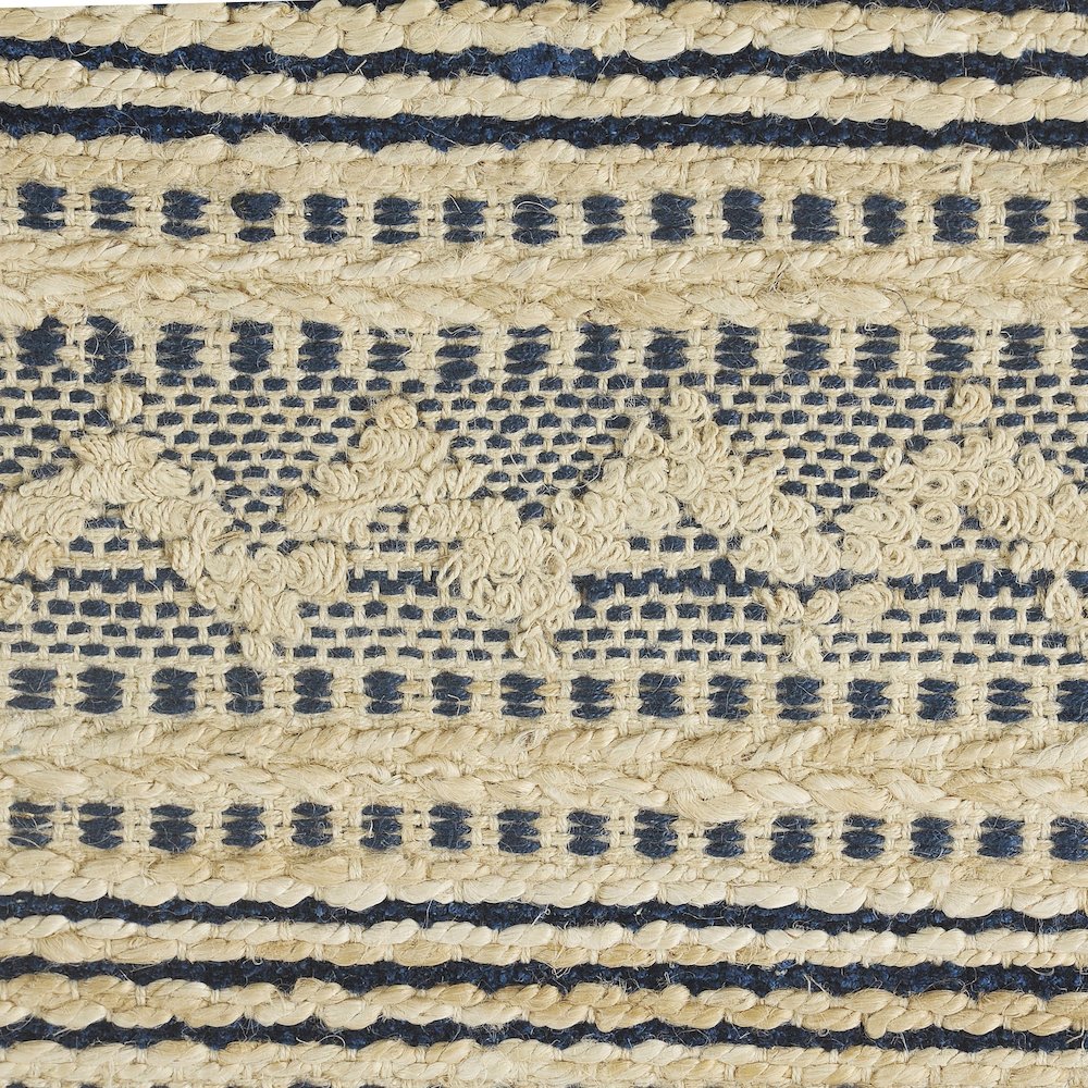 Earth Jute Blend Area Rug Indoor in Ivory/Blue, 7'9" x 9'9". Picture 6