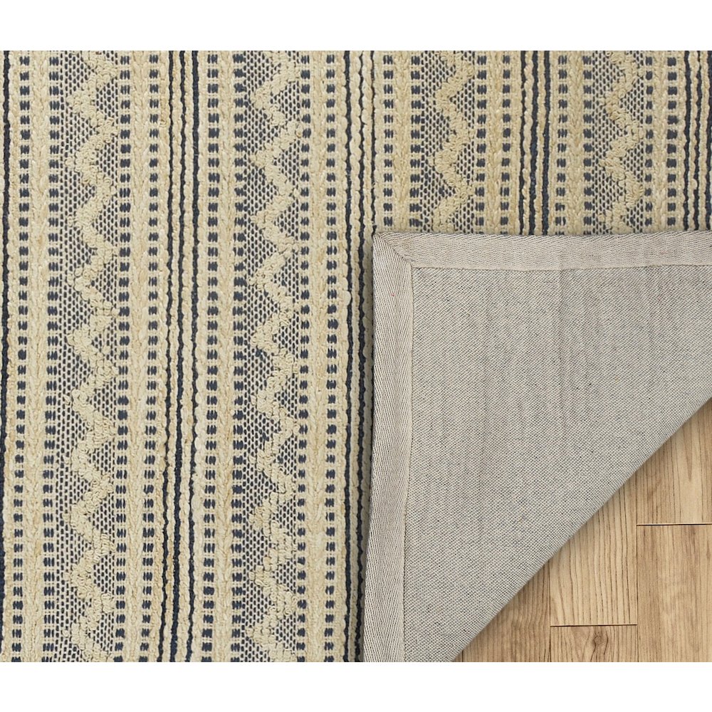Earth Jute Blend Area Rug Indoor in Ivory/Blue, 7'9" x 9'9". Picture 5