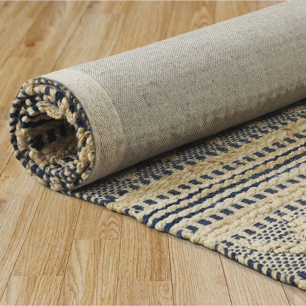 Earth Jute Blend Area Rug Indoor in Ivory/Blue, 7'9" x 9'9". Picture 4