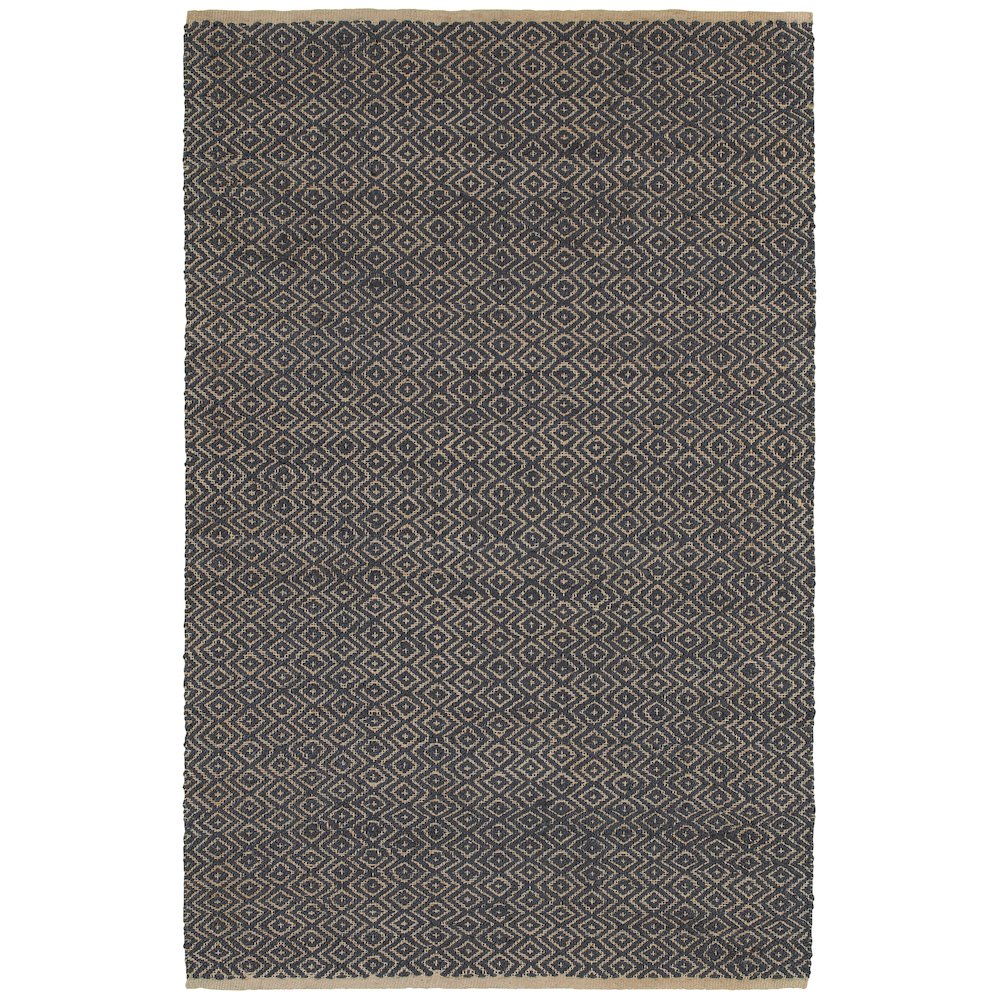 Elite Jute Area Rug Indoor in Blue, 5' x 7'9". Picture 1