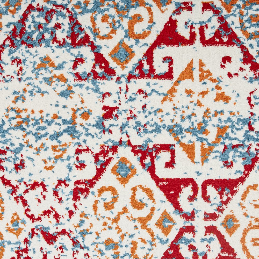 Fusion Jute Area Rug Indoor in Blue/White, 2'3" x 7'. Picture 2