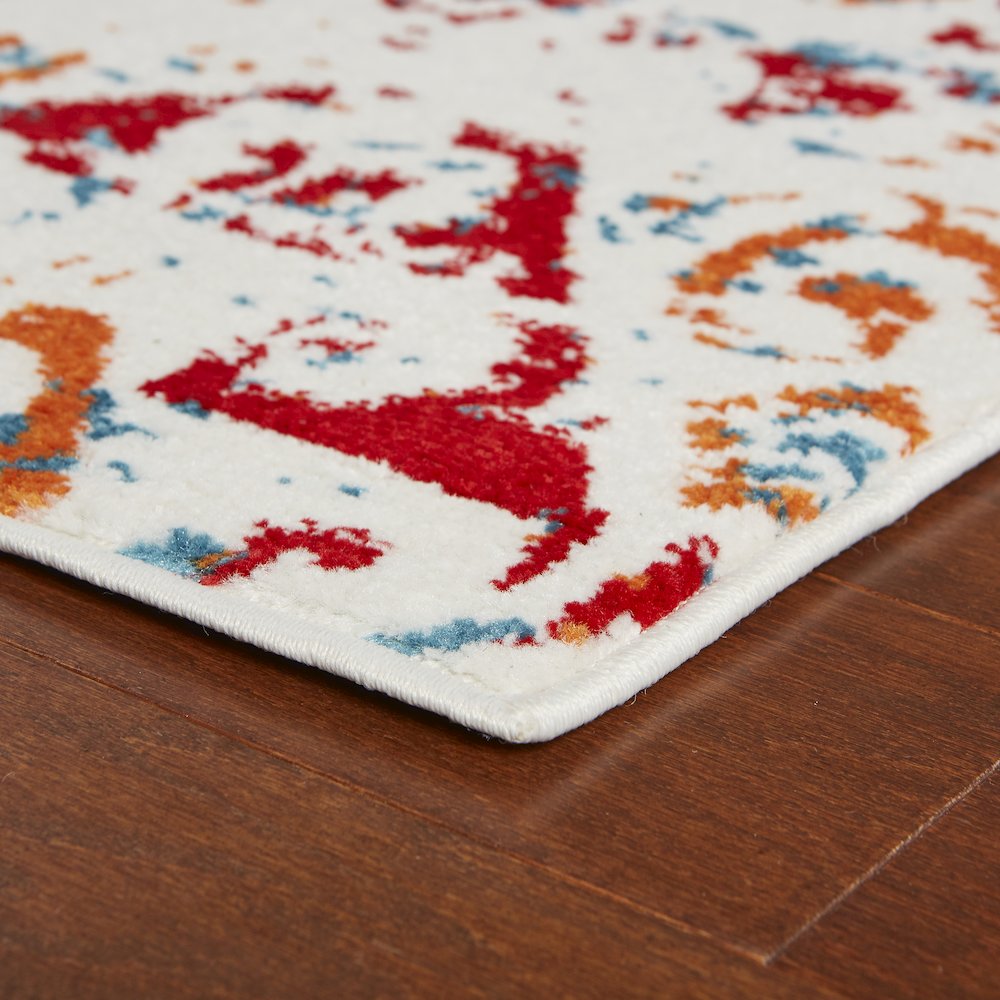 Fusion Jute Area Rug Indoor in Blue/White, 2'3" x 7'. Picture 3