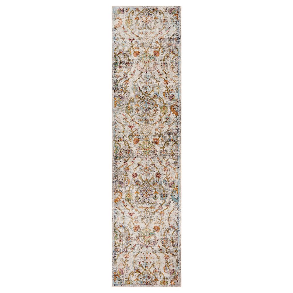 Gala Durable Performance Area Rug Indoor in Gray/Multicolored, 1'10" x 3'. Picture 1