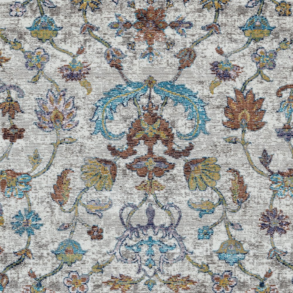 Gala Durable Performance Area Rug Indoor in Gray/Blue, 1'10" x 3'. Picture 2