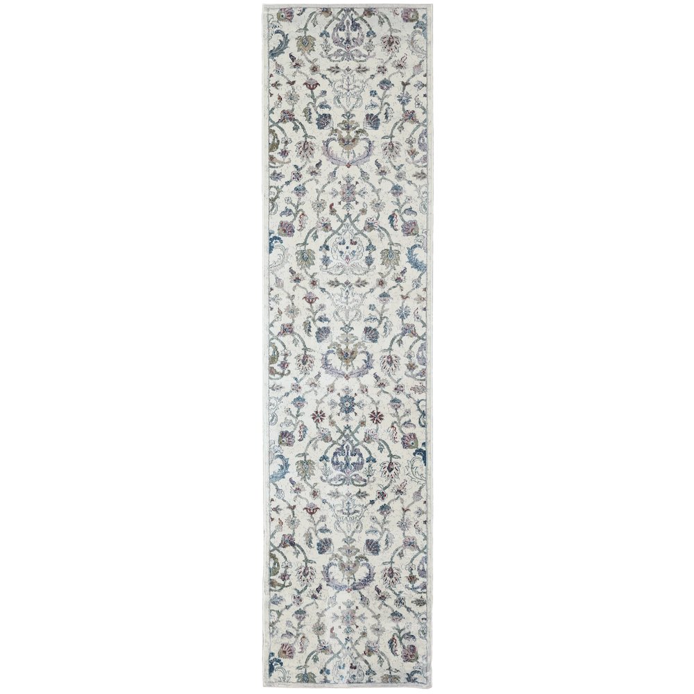 Gala Durable Performance Area Rug Indoor in Ivory/Blue, 2'3" x 8'9". Picture 1