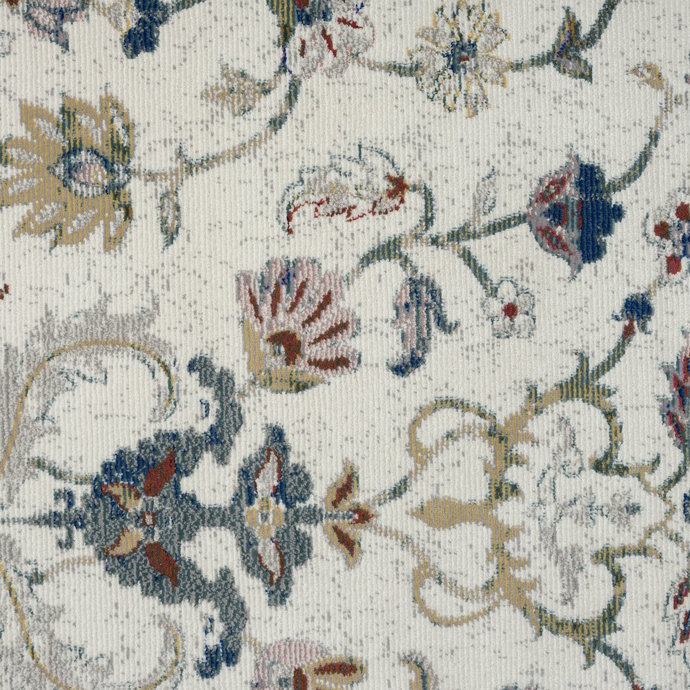 Gala Durable Performance Area Rug Indoor in Ivory/Blue, 2'3" x 8'9". Picture 7