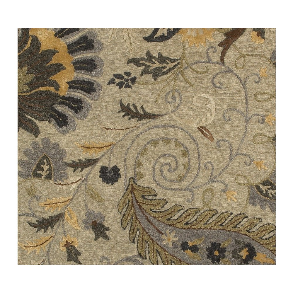 Glamour Wool Area Rug Indoor in Brown, 9' x 12'. Picture 3