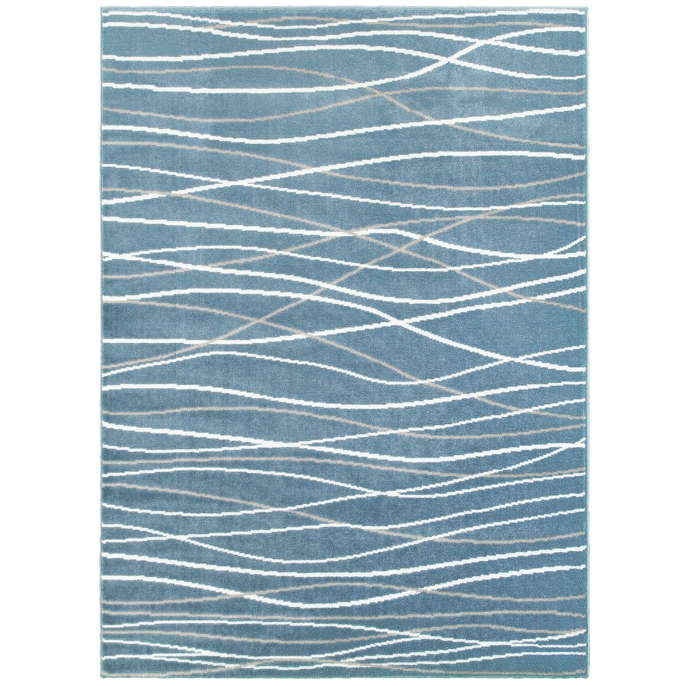 Grace Olefin Area Rug Indoor in Blue, 5'2" x 7'2". Picture 1