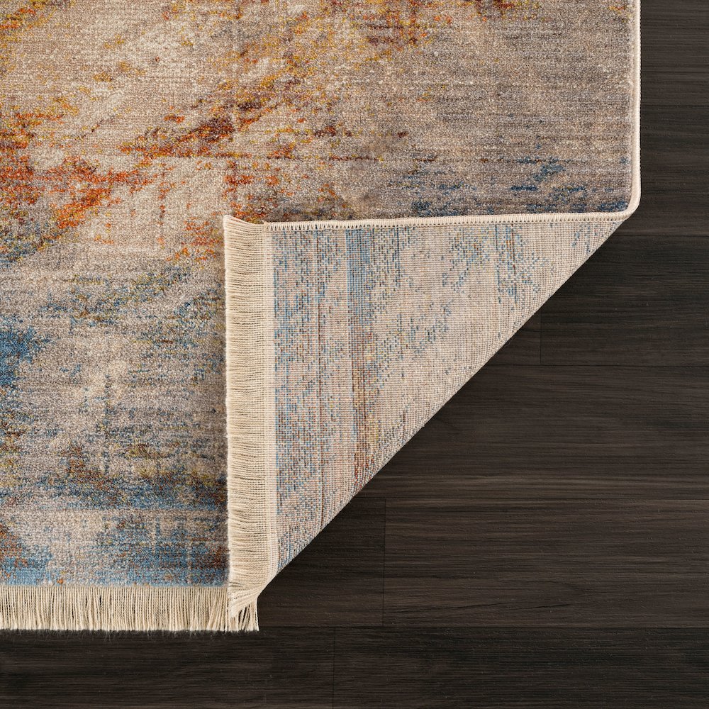 Holi Durable Performance Area Rug Indoor in Gray/Blue, 2' x 3'. Picture 5