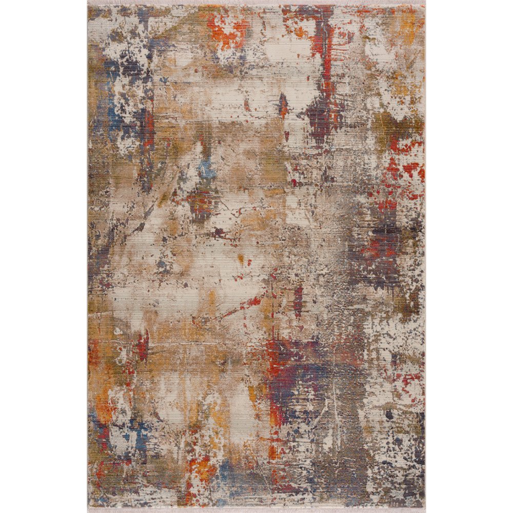 Holi Durable Performance Area Rug Indoor in Gray/Ivory, 2' x 3'. Picture 1