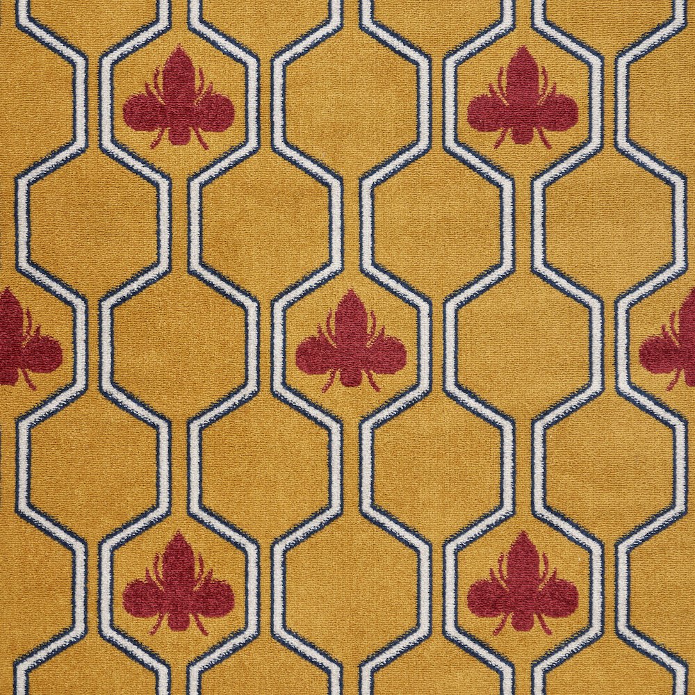 Harmony Durable Performance Area Rug Indoor in Yellow/Red, 7'9" x 9'5". Picture 2