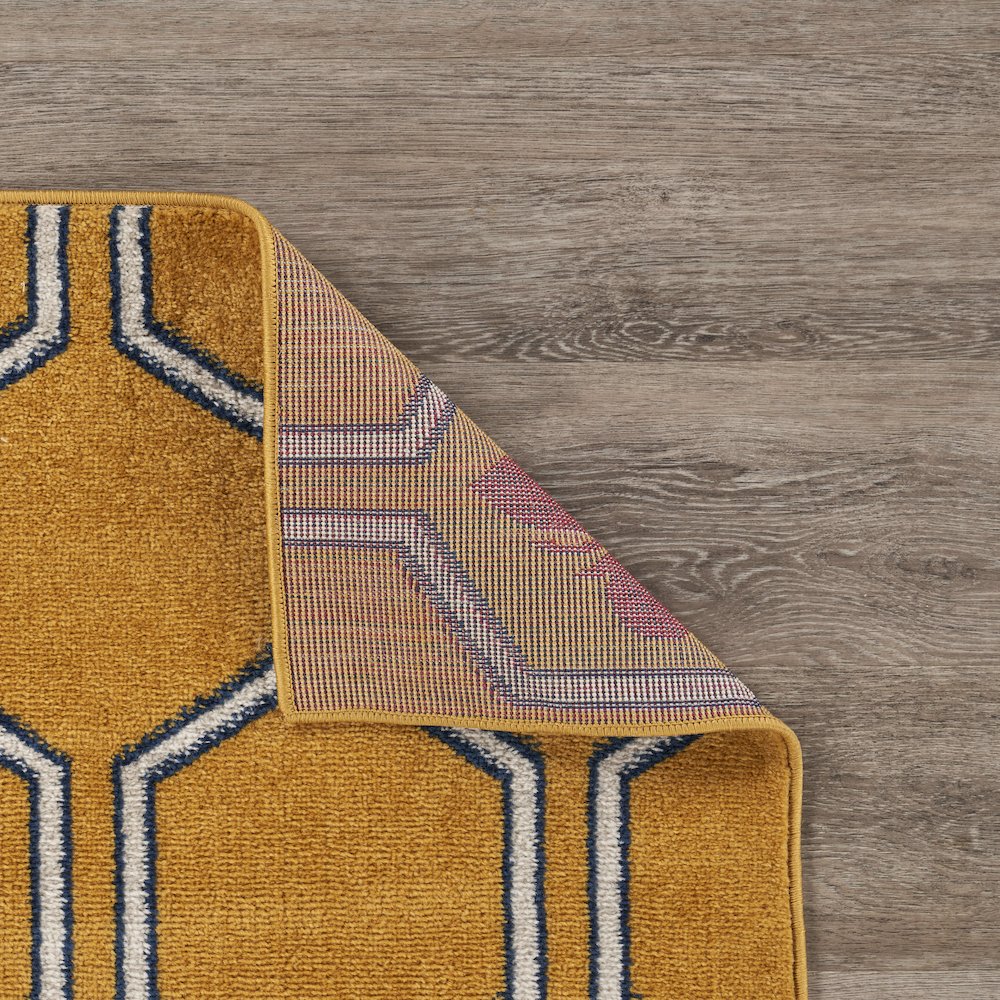 Harmony Durable Performance Area Rug Indoor in Yellow/Red, 7'9" x 9'5". Picture 3