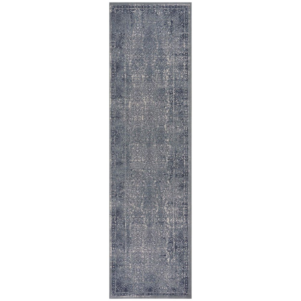 Imagine Durable Performance Area Rug Indoor in Blue/Blue, 2'2" x 7'7". Picture 1