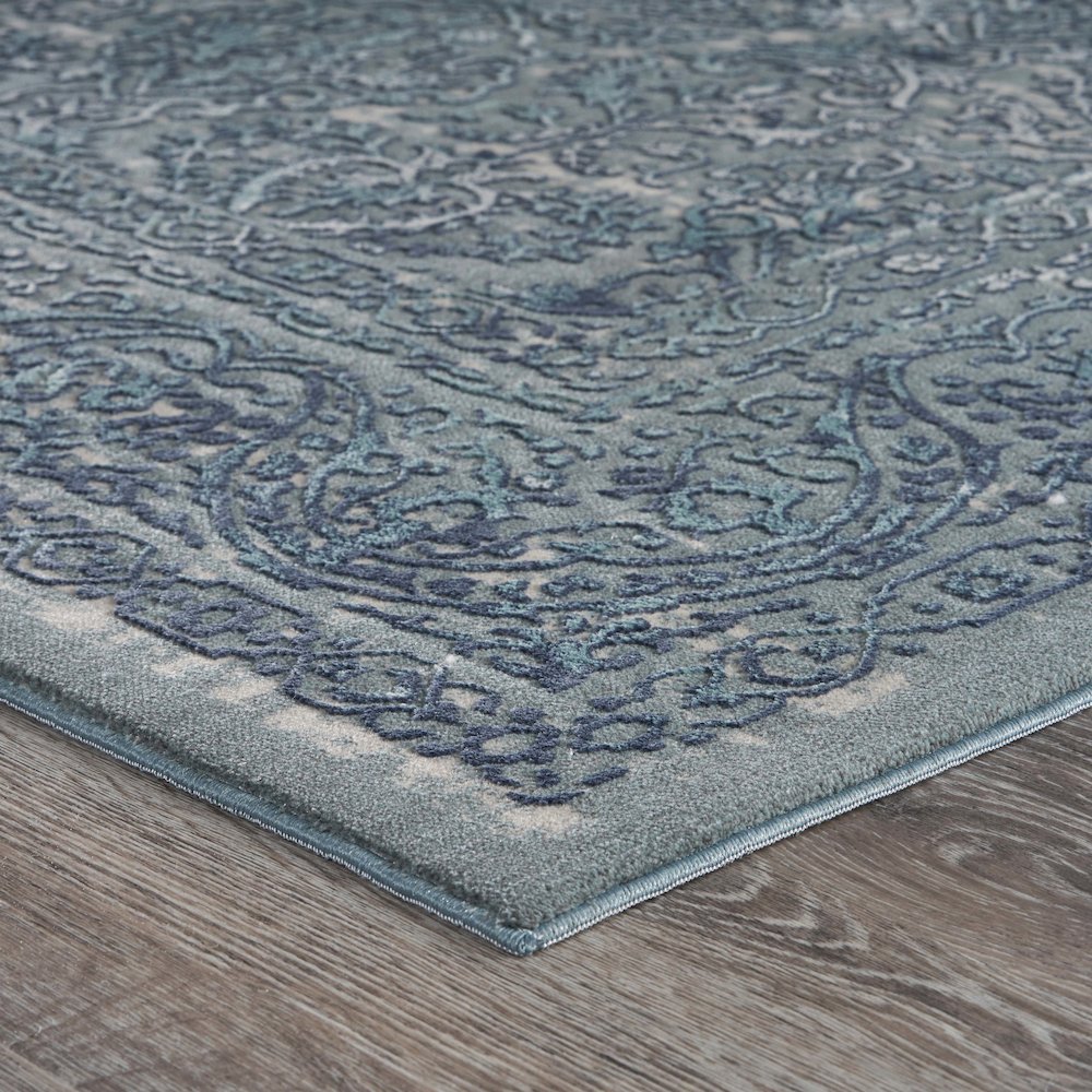 Imagine Durable Performance Area Rug Indoor in Blue/Blue, 2'2" x 7'7". Picture 3