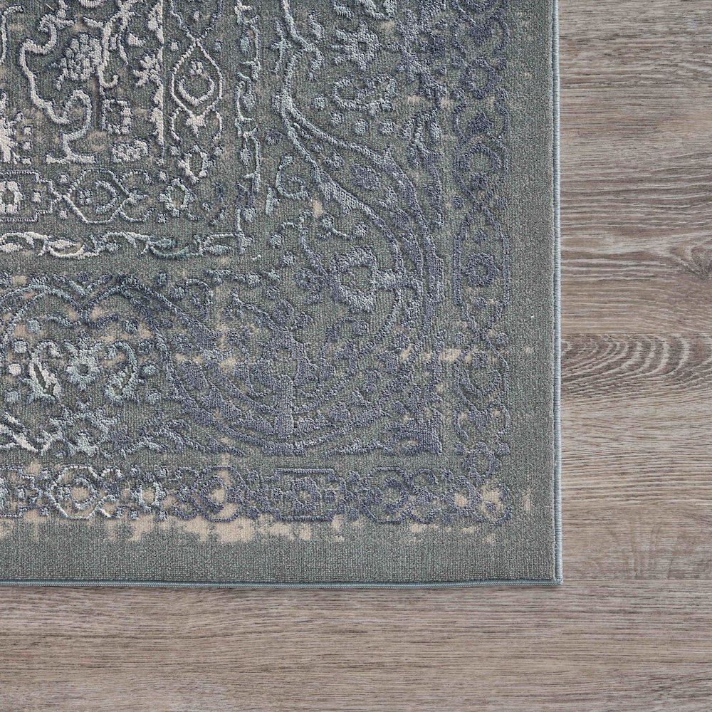 Imagine Durable Performance Area Rug Indoor in Blue/Blue, 2'2" x 7'7". Picture 6