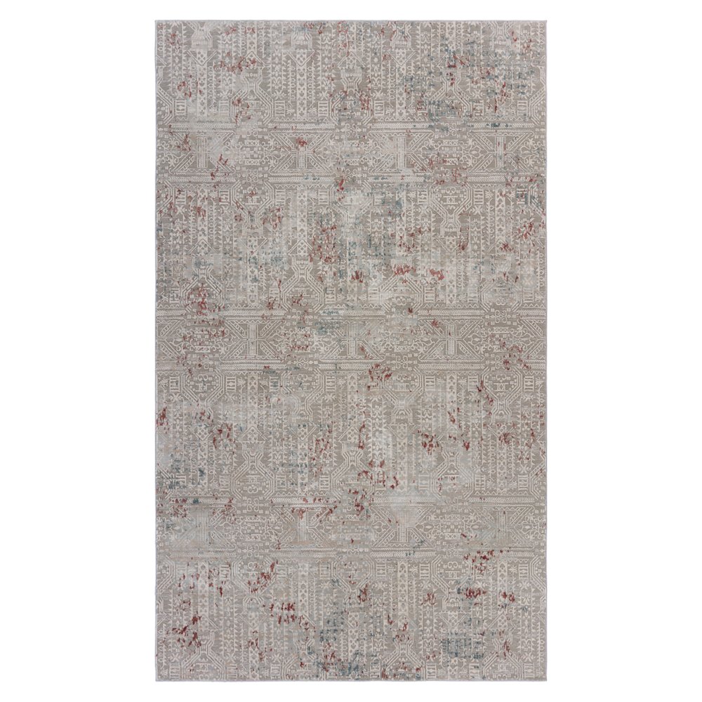 Imagine Durable Performance Area Rug Indoor in Blue/Cream, 1'10" x 3'. Picture 1